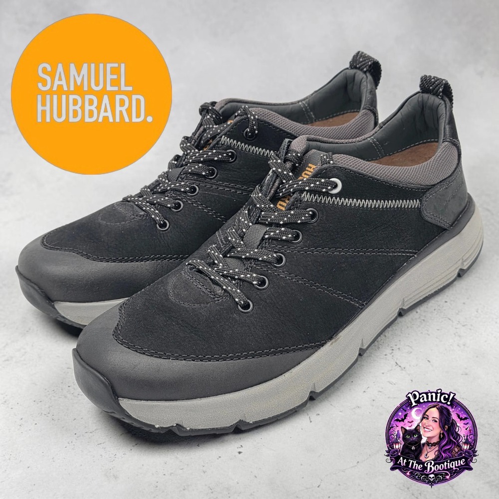 Samuel Hubbard Women 7 Leather Black Water Resistant Sneakers Shoes Brazil Ortho